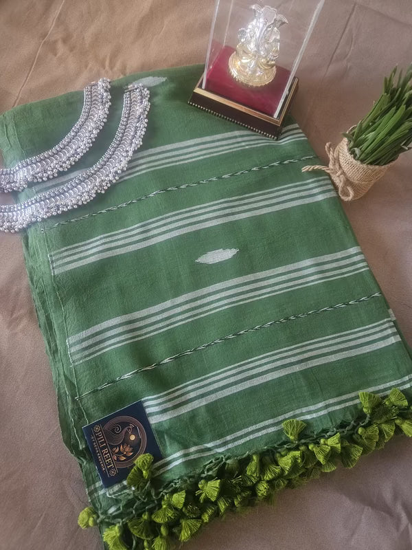 MulMul 140 Cotton Pure - Mehandi Green