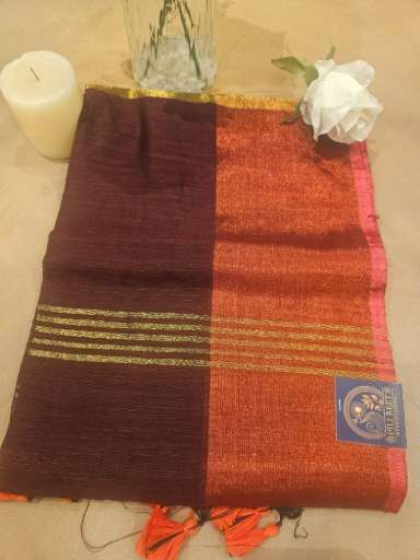 Handloon Zaari Border - Maroon H Zari